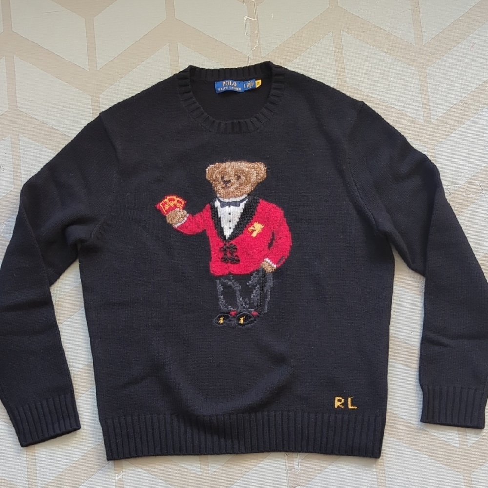 Polo by Ralph Lauren Black Crewneck Sweater